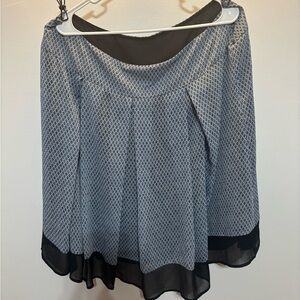 Worthington Black and Grey Patterned Skirt